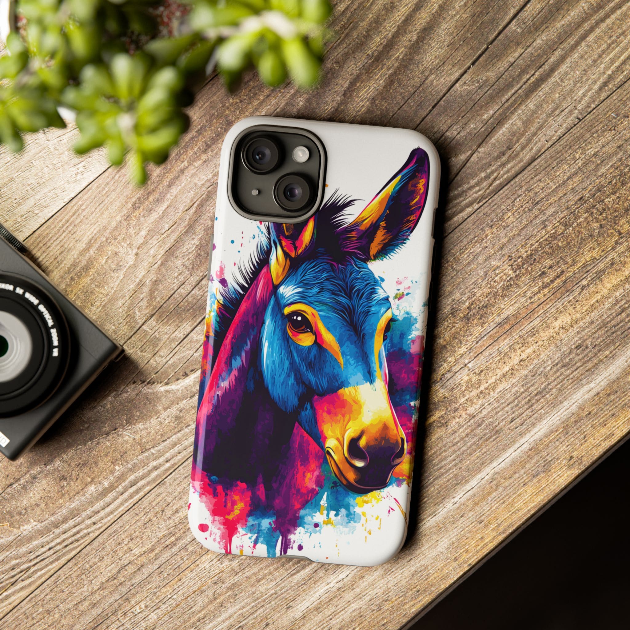 Color Splash Donkey Phone Case