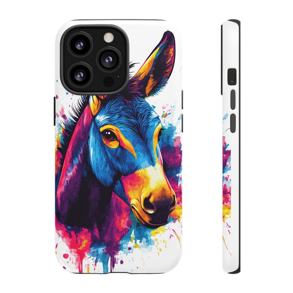Color Splash Donkey Phone Case