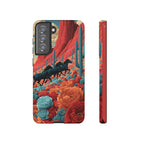 Desert Wild Horses Floral Phone Case