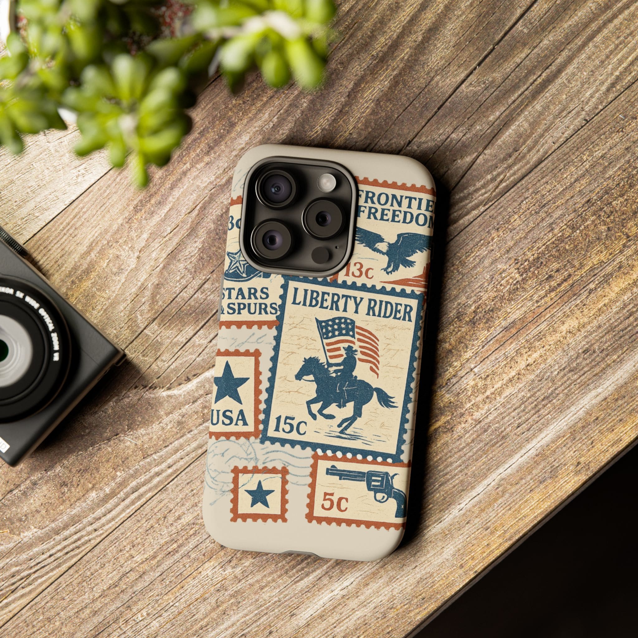 Liberty Rider Vintage Western Patriotic Phone Case