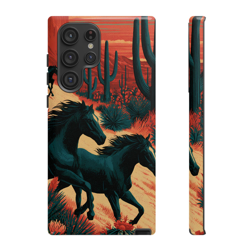 Desert Run Wild Horse Phone Case