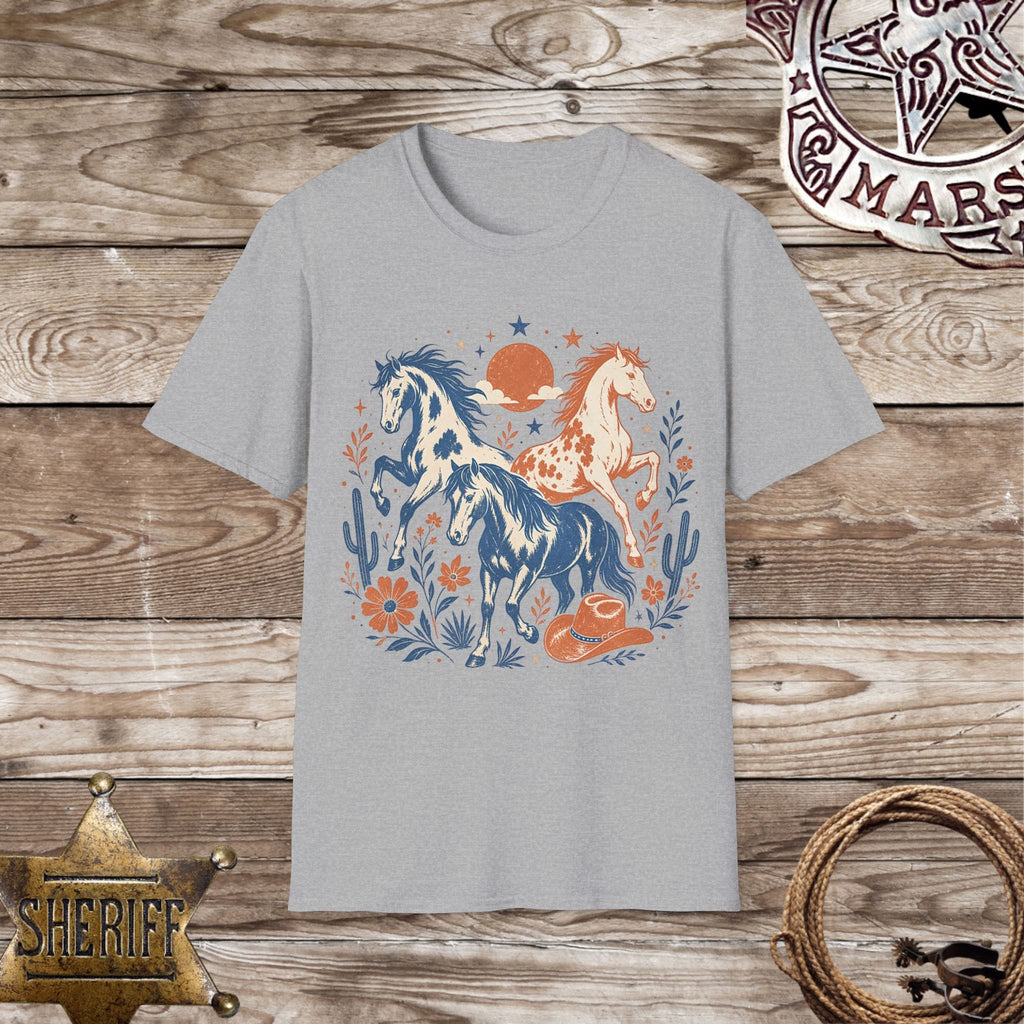 Wild Spirit Western Horses T-Shirt