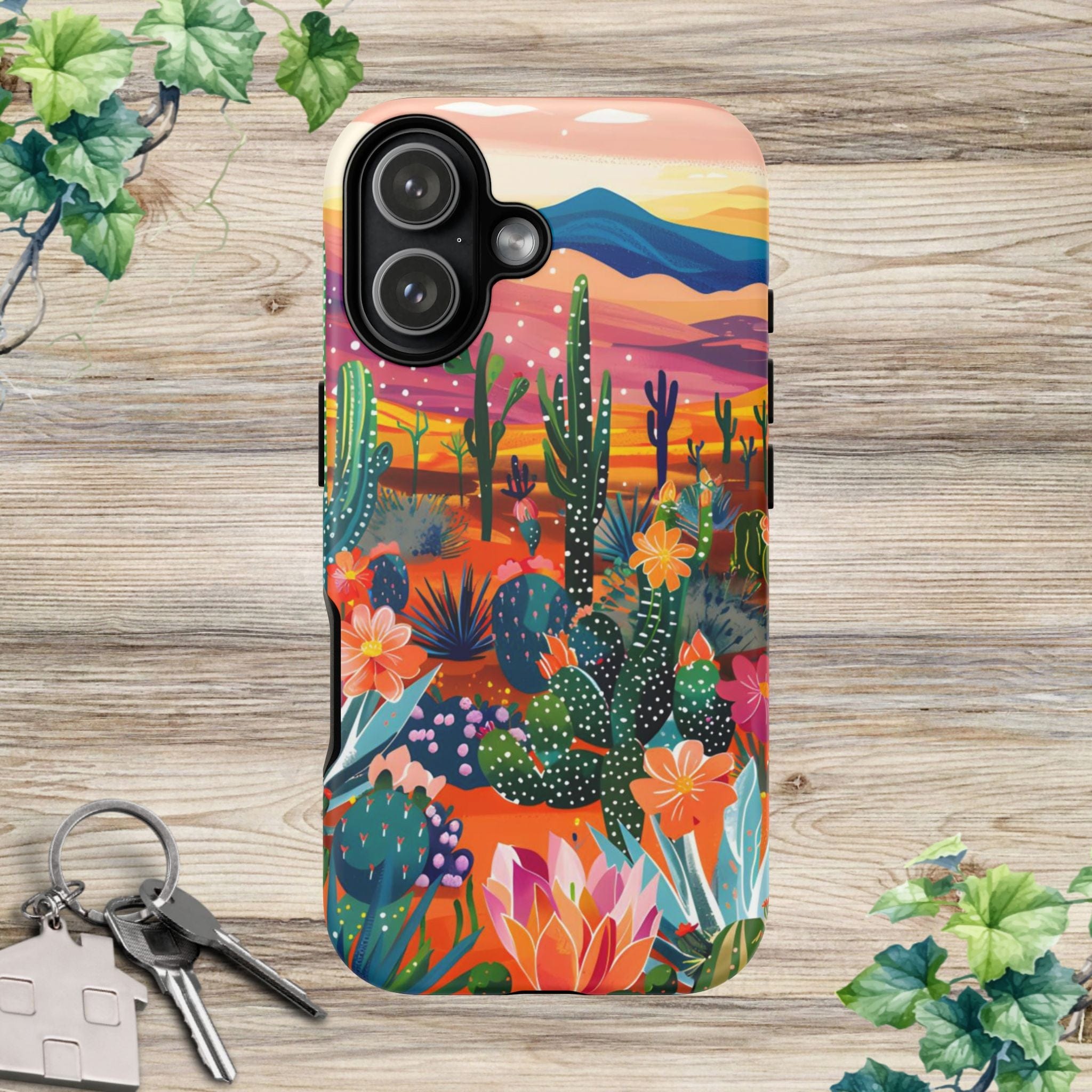 Colorful Cactus Phone Case