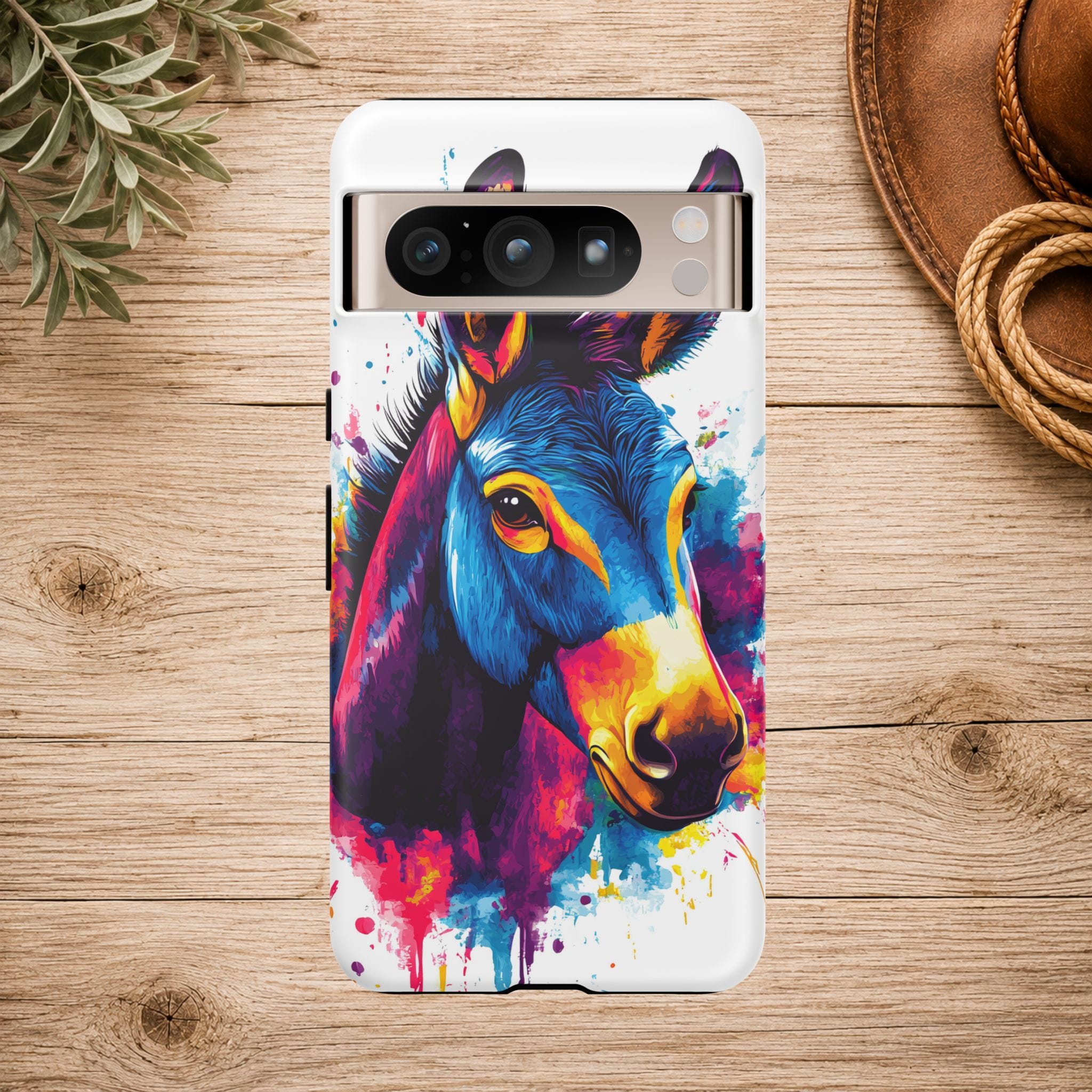 Color Splash Donkey Phone Case
