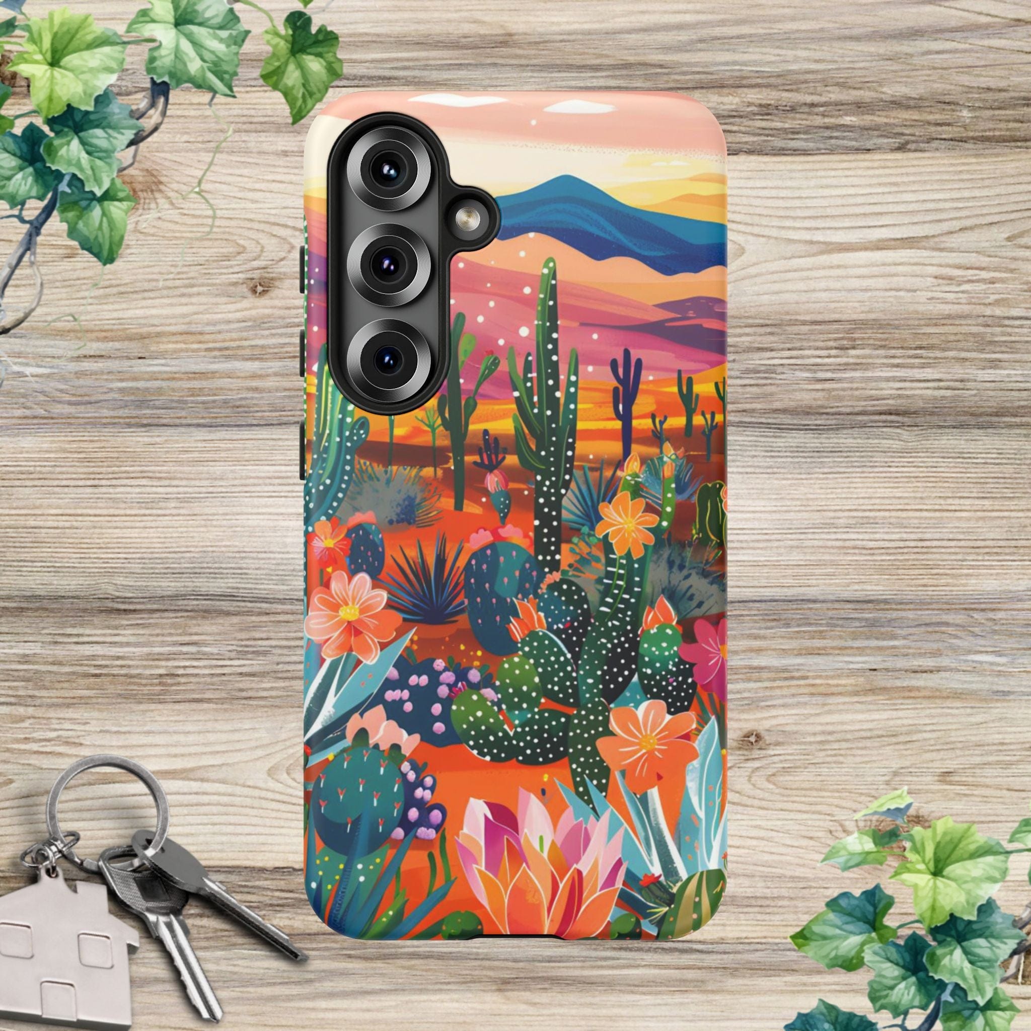 Colorful Cactus Phone Case