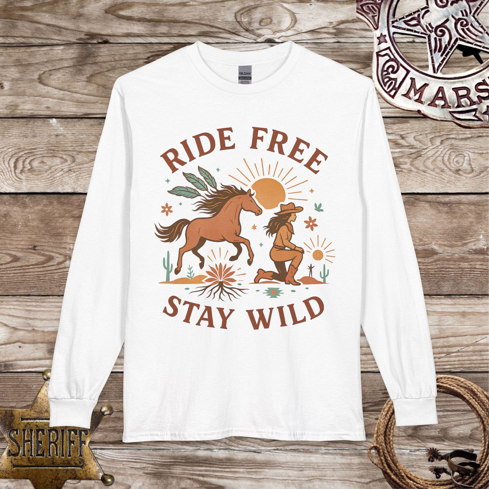 Ride Free Stay Wild Long Sleeve Shirt