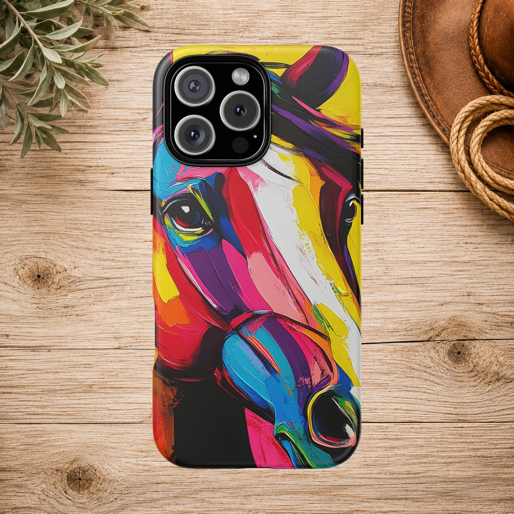 Abstract Colorful Horse Phone Case