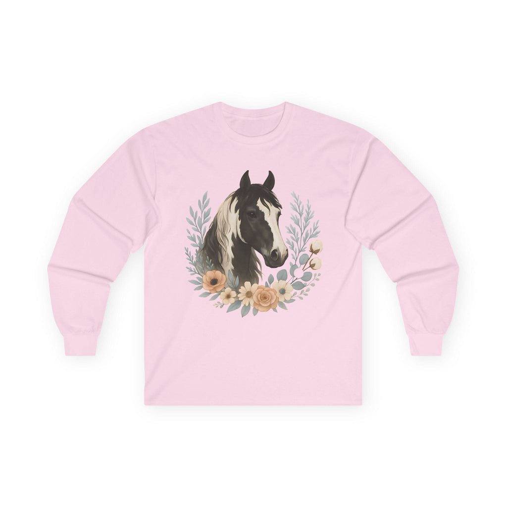 Equine Floral Long Sleeve Tee