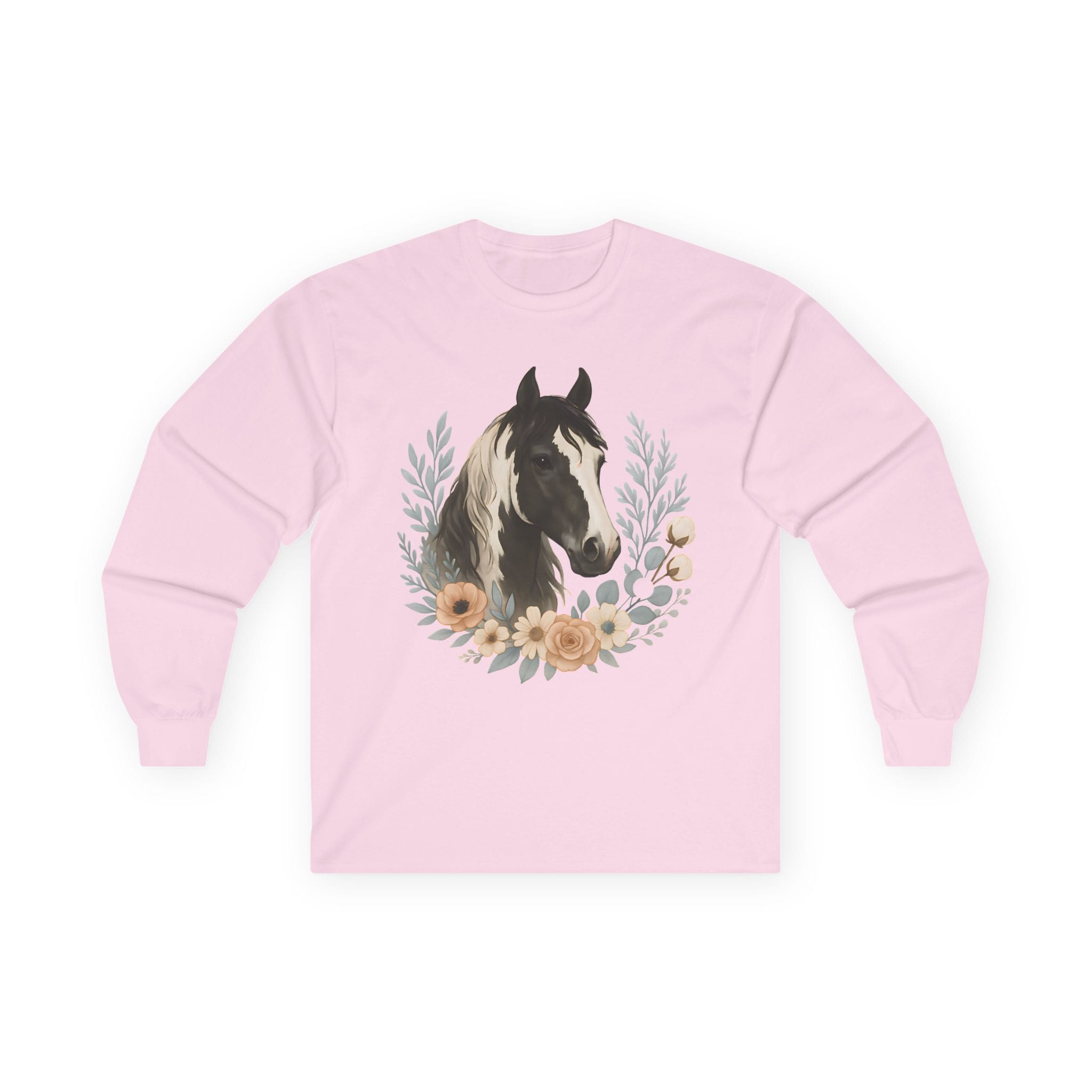 Equine Floral Long Sleeve Tee