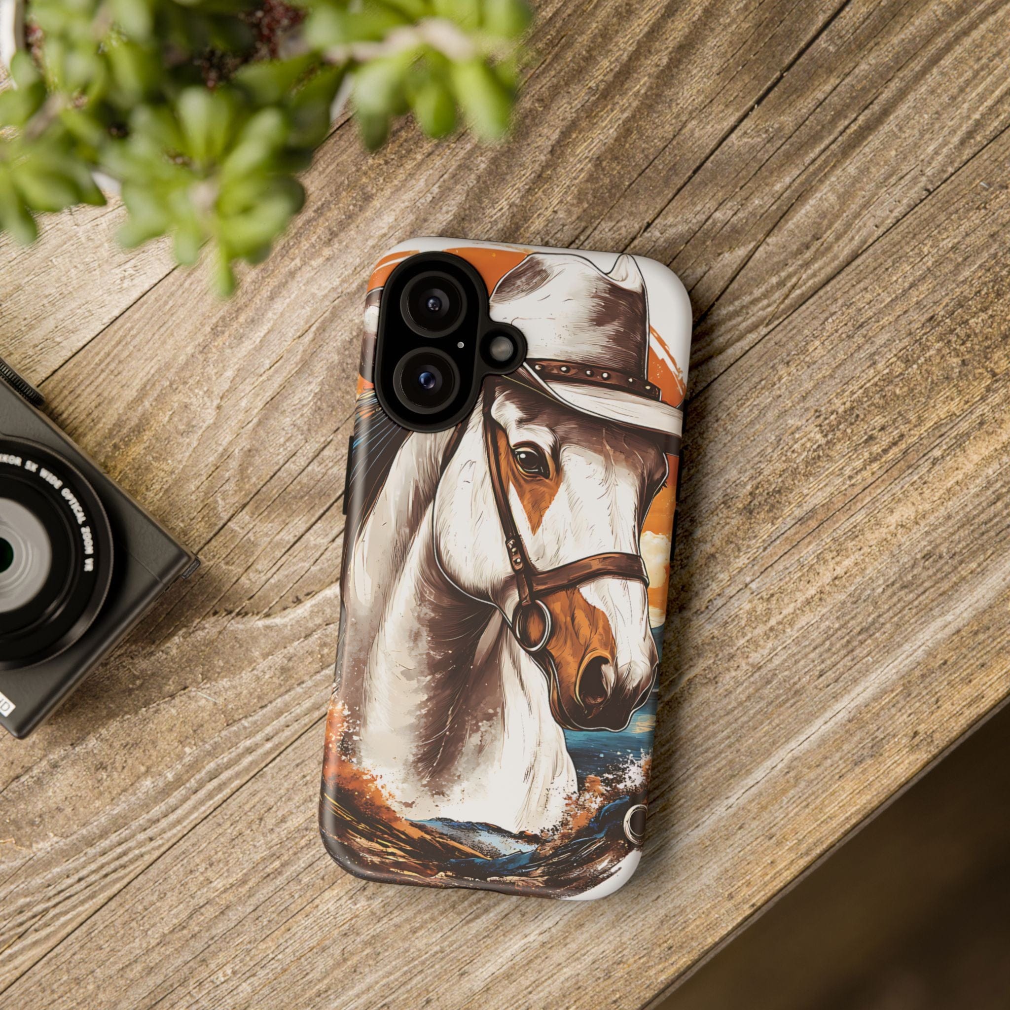 White Hat Horse-Phone Cases