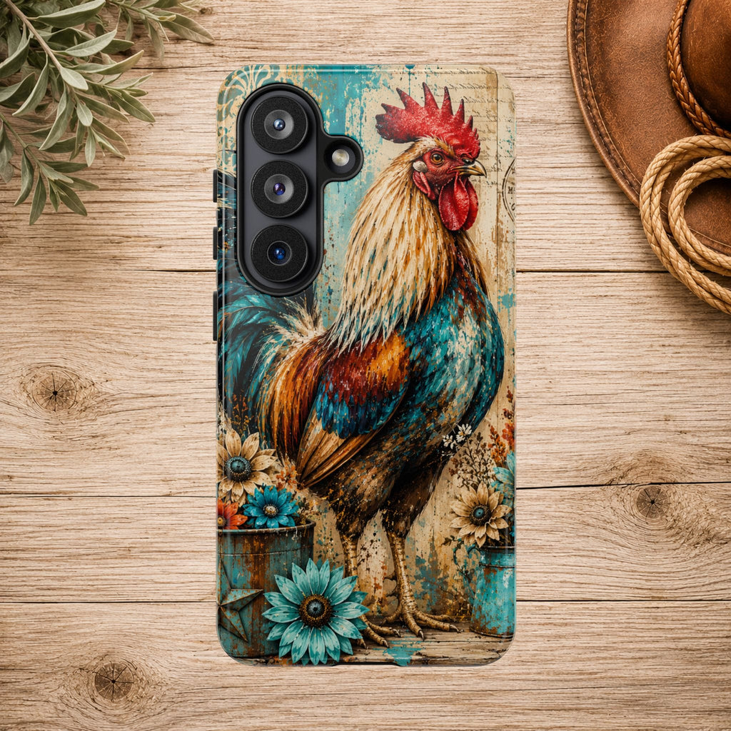 Rustic Farmhouse Rooster Phone Case