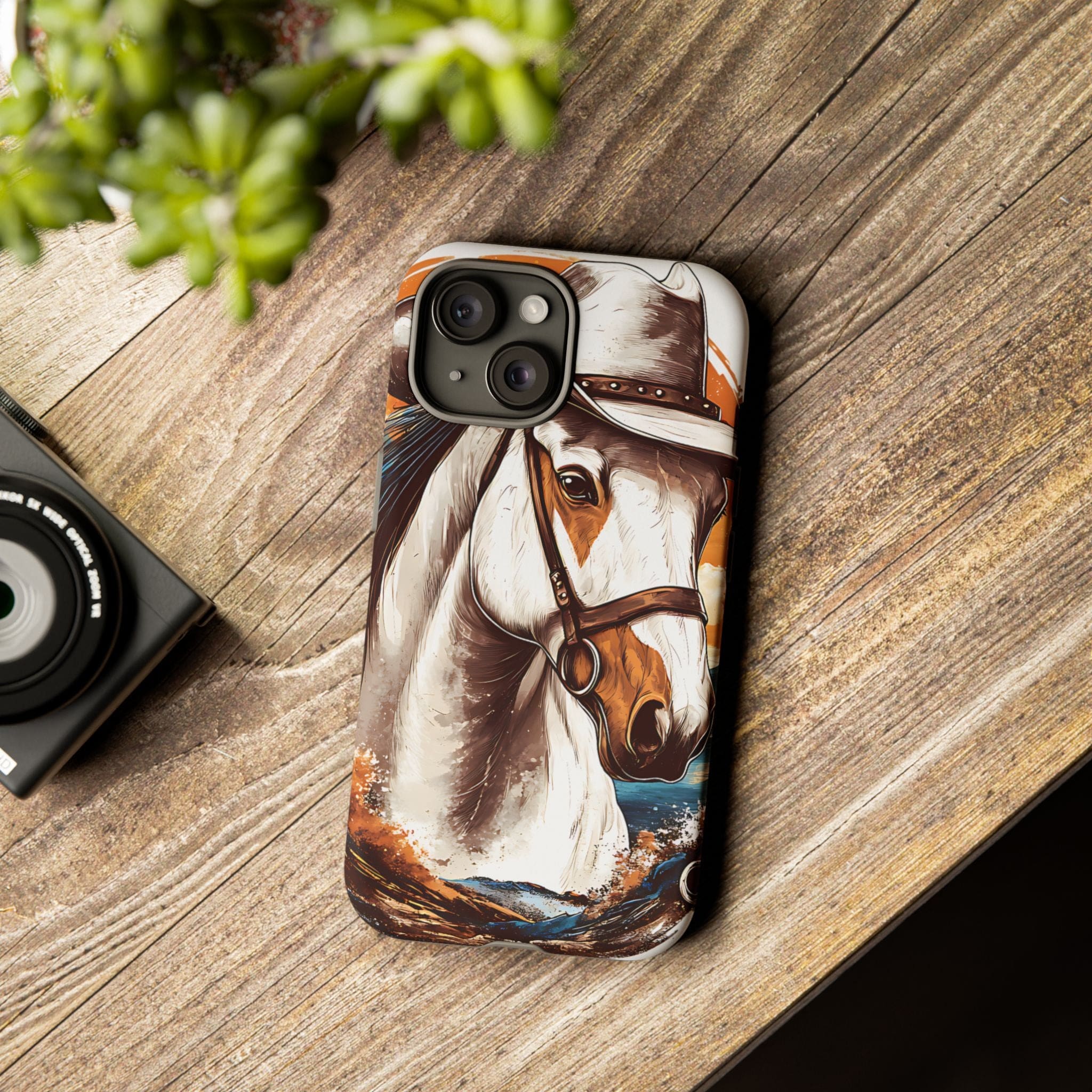 White Hat Horse-Phone Cases