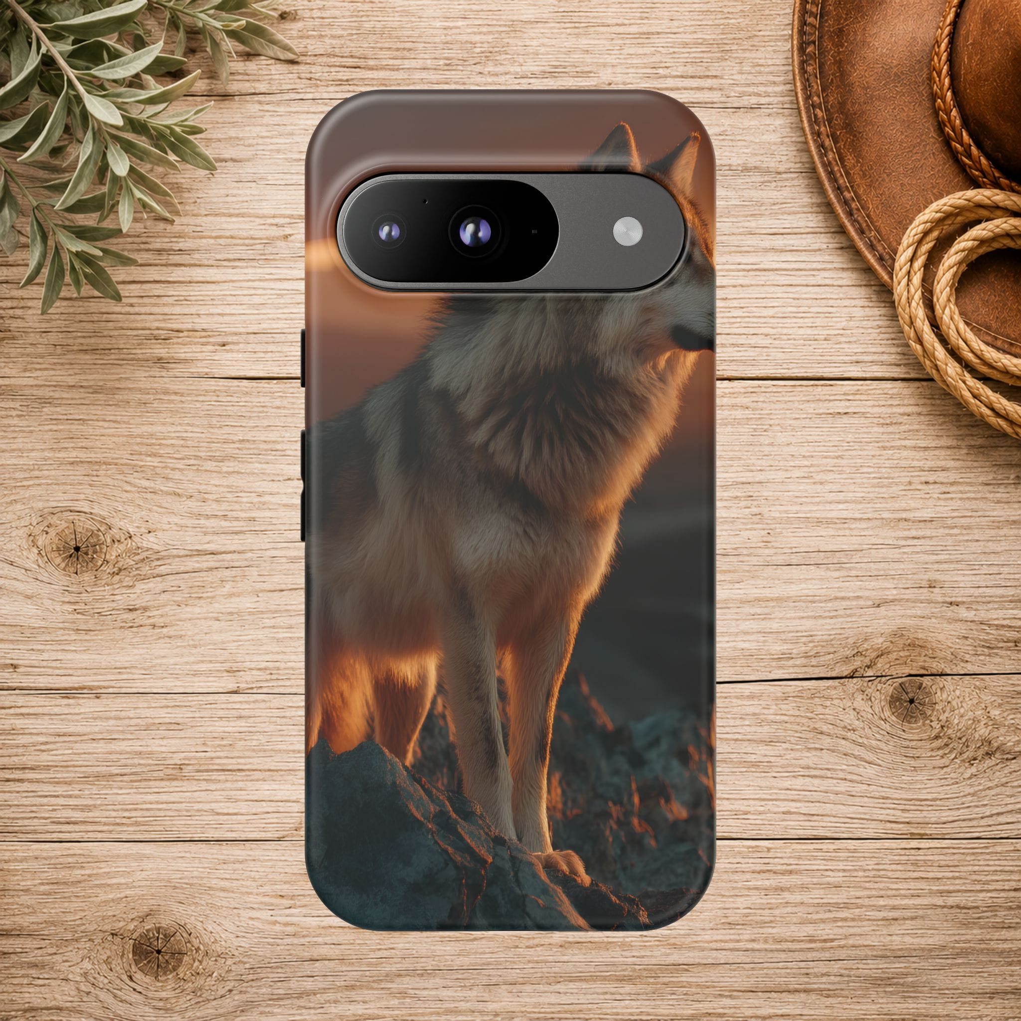 Wolf Sunset Phone Case
