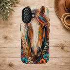 Boho Wildflower Horse Phone Case