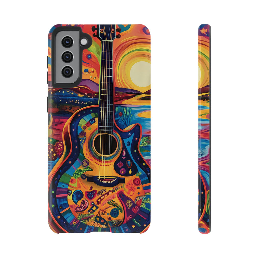 Psychedelic Sunset Guitar Phone Case