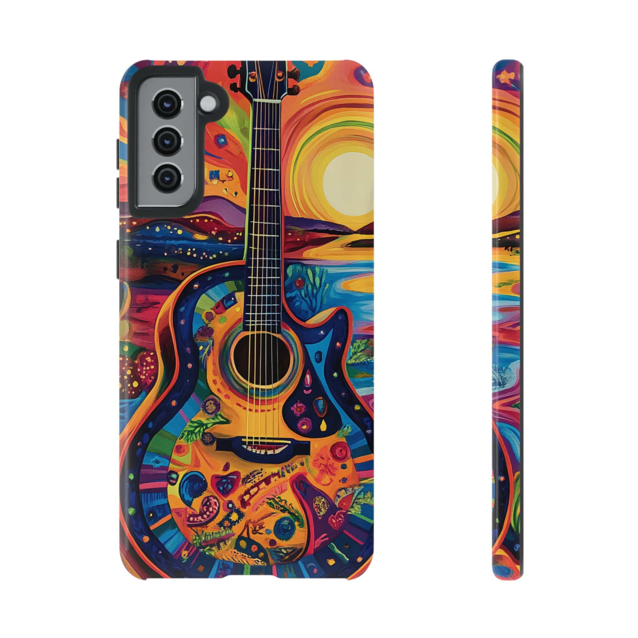 Psychedelic Sunset Guitar Phone Case
