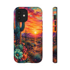 Desert Sunset Bloom Western Phone Case