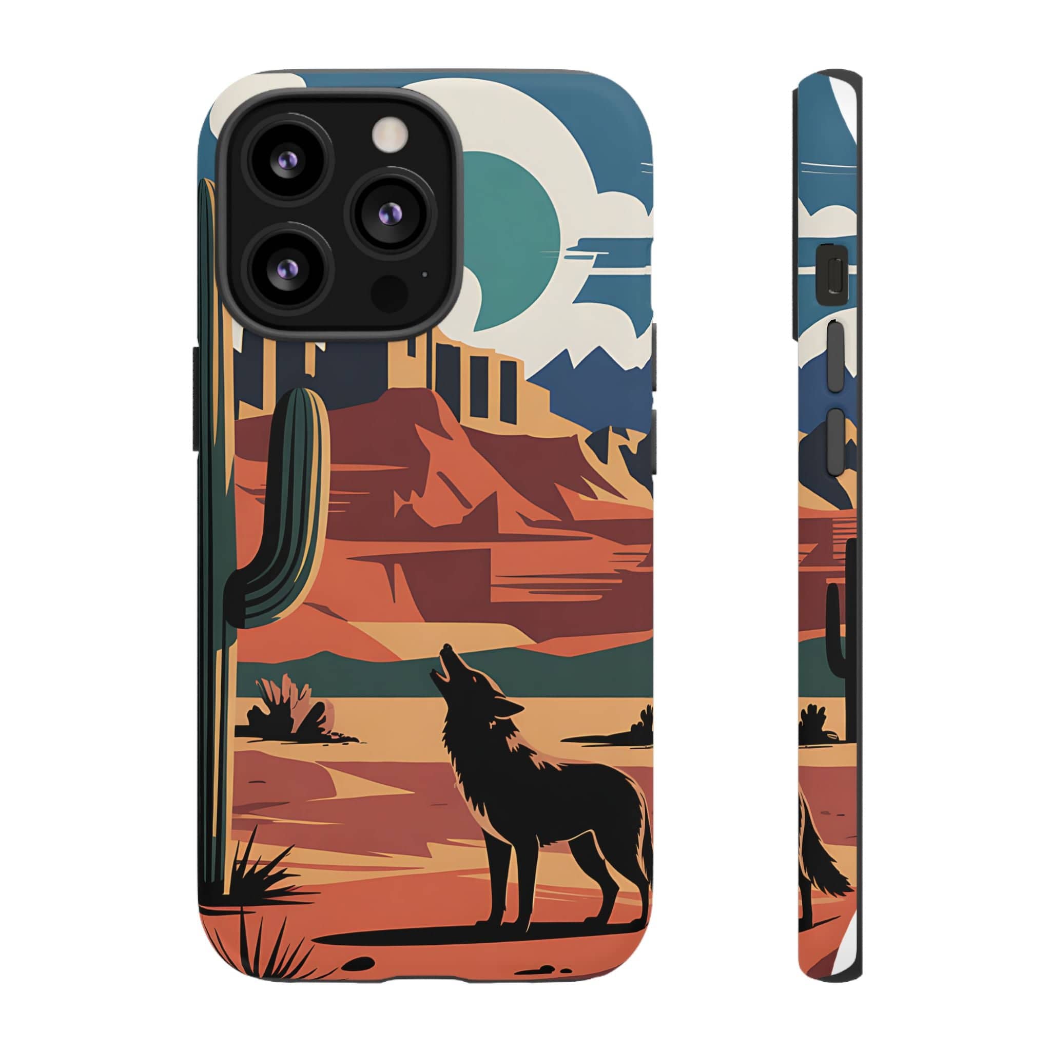 Mountain and Wolf -Phone Case
