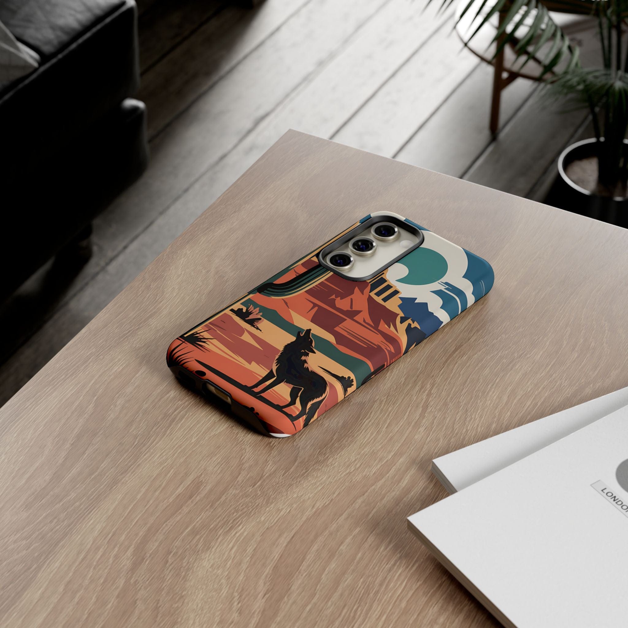 Mountain and Wolf -Phone Case