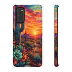 Desert Sunset Bloom Western Phone Case
