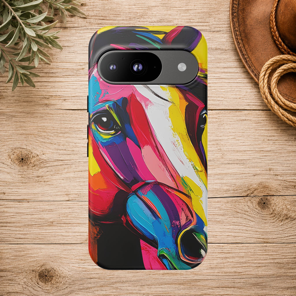 Abstract Colorful Horse Phone Case