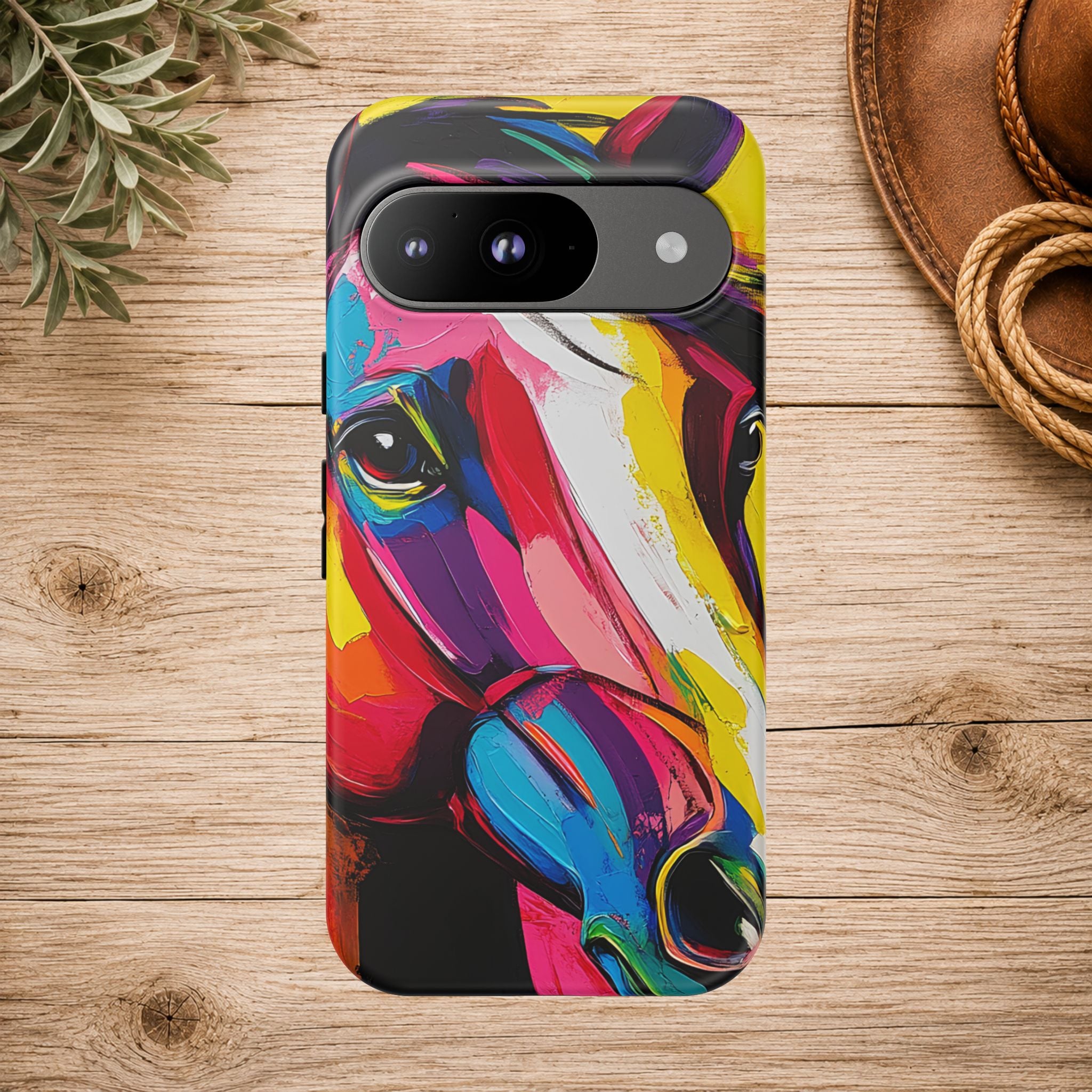 Abstract Colorful Horse Phone Case