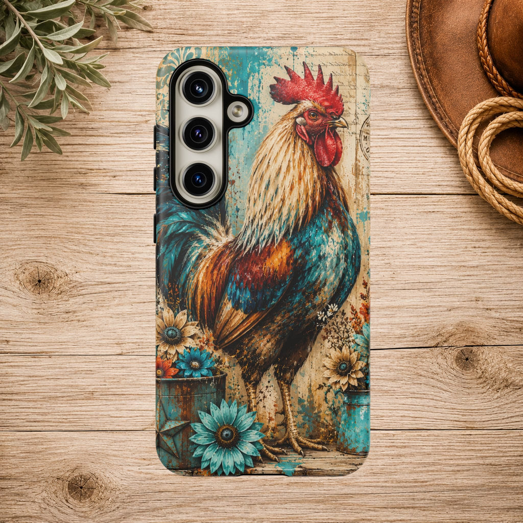 Rustic Farmhouse Rooster Phone Case