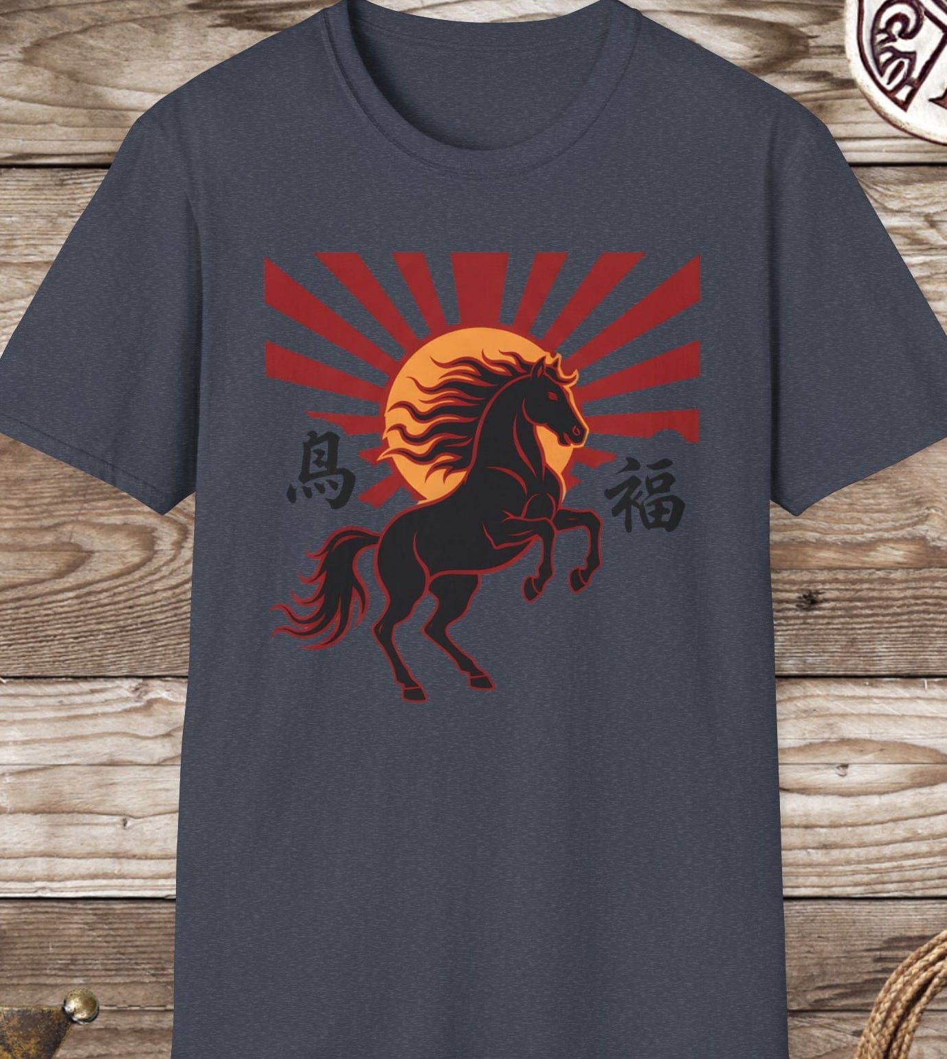 Horse Rising Sun T-Shirt