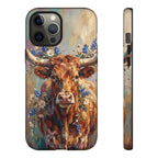 Texas Bluebonnet Longhorn Phone Case