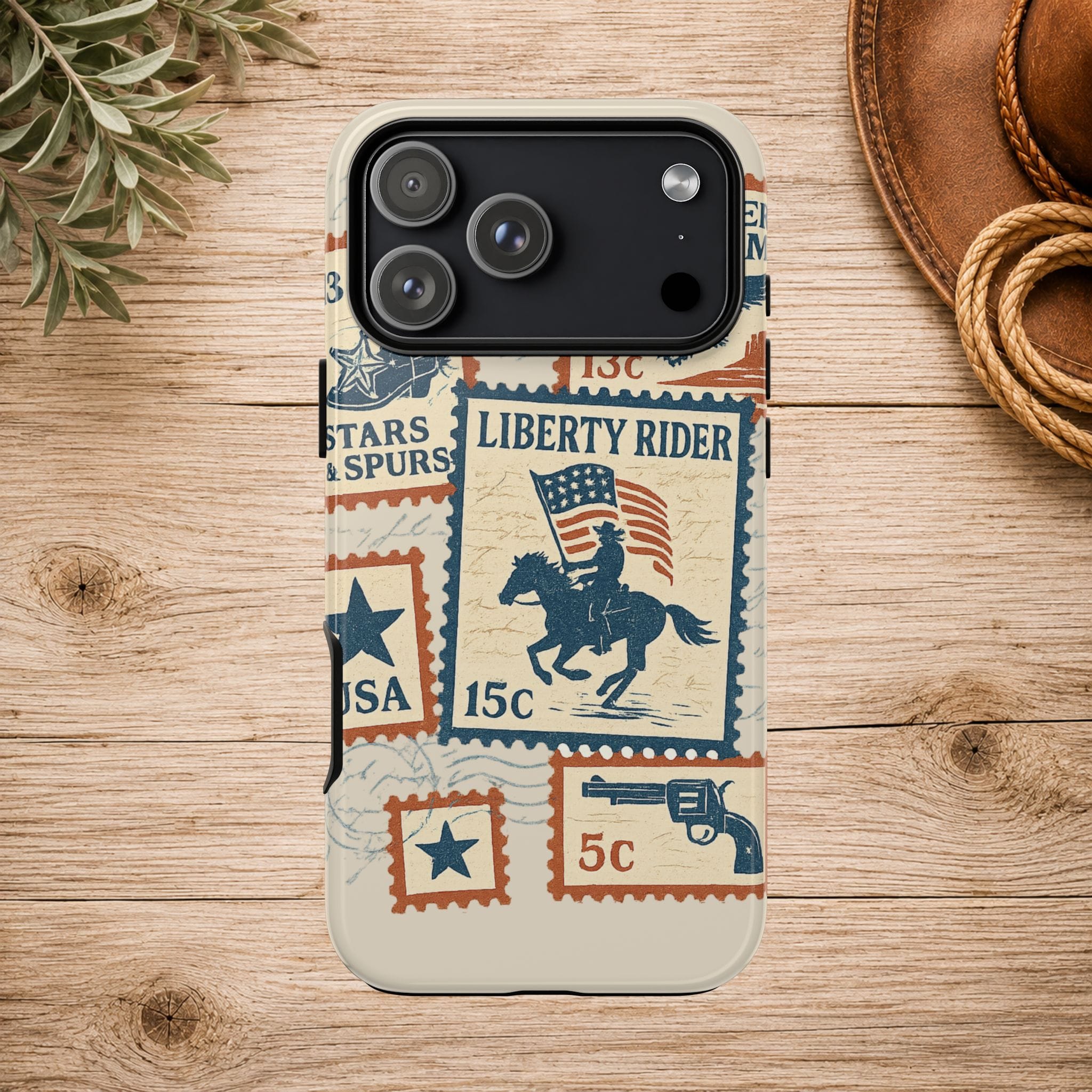 Liberty Rider Vintage Western Patriotic Phone Case