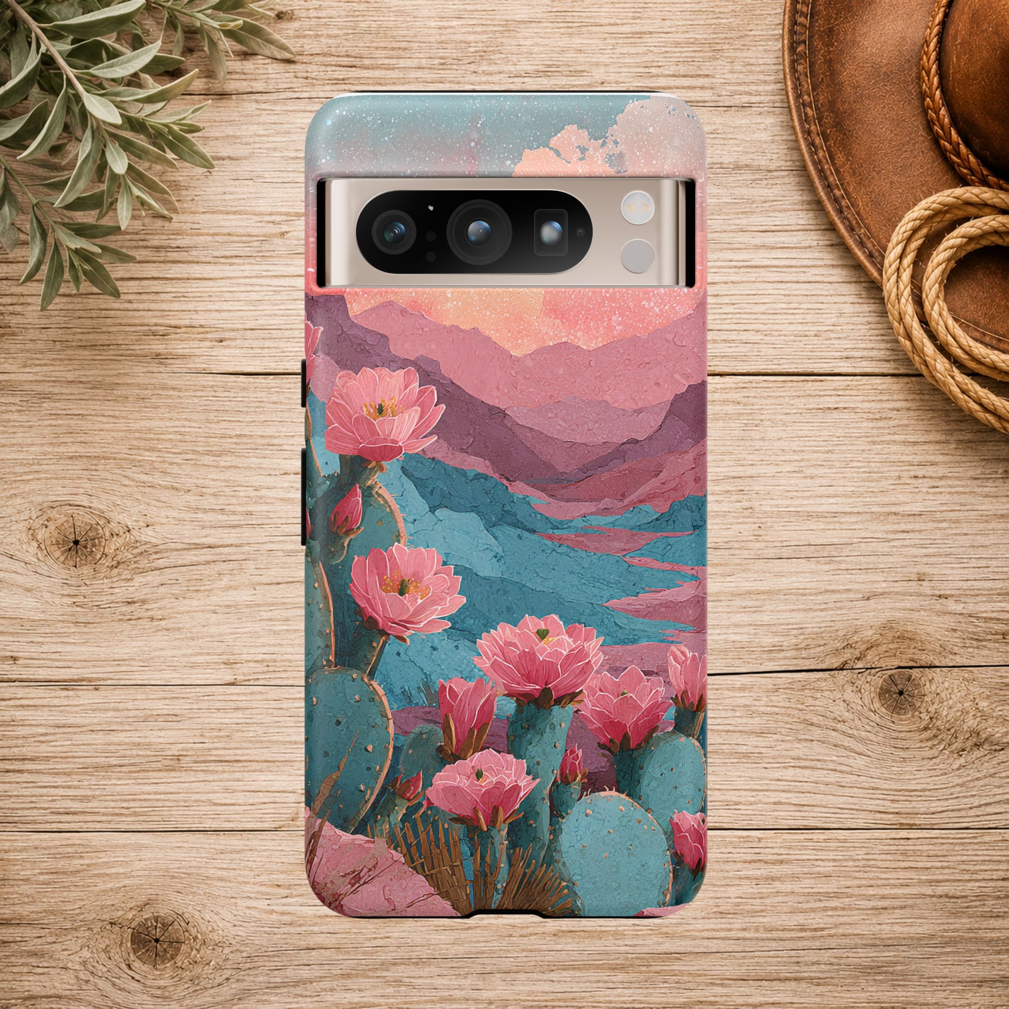 Desert Bloom Sunset Phone Case