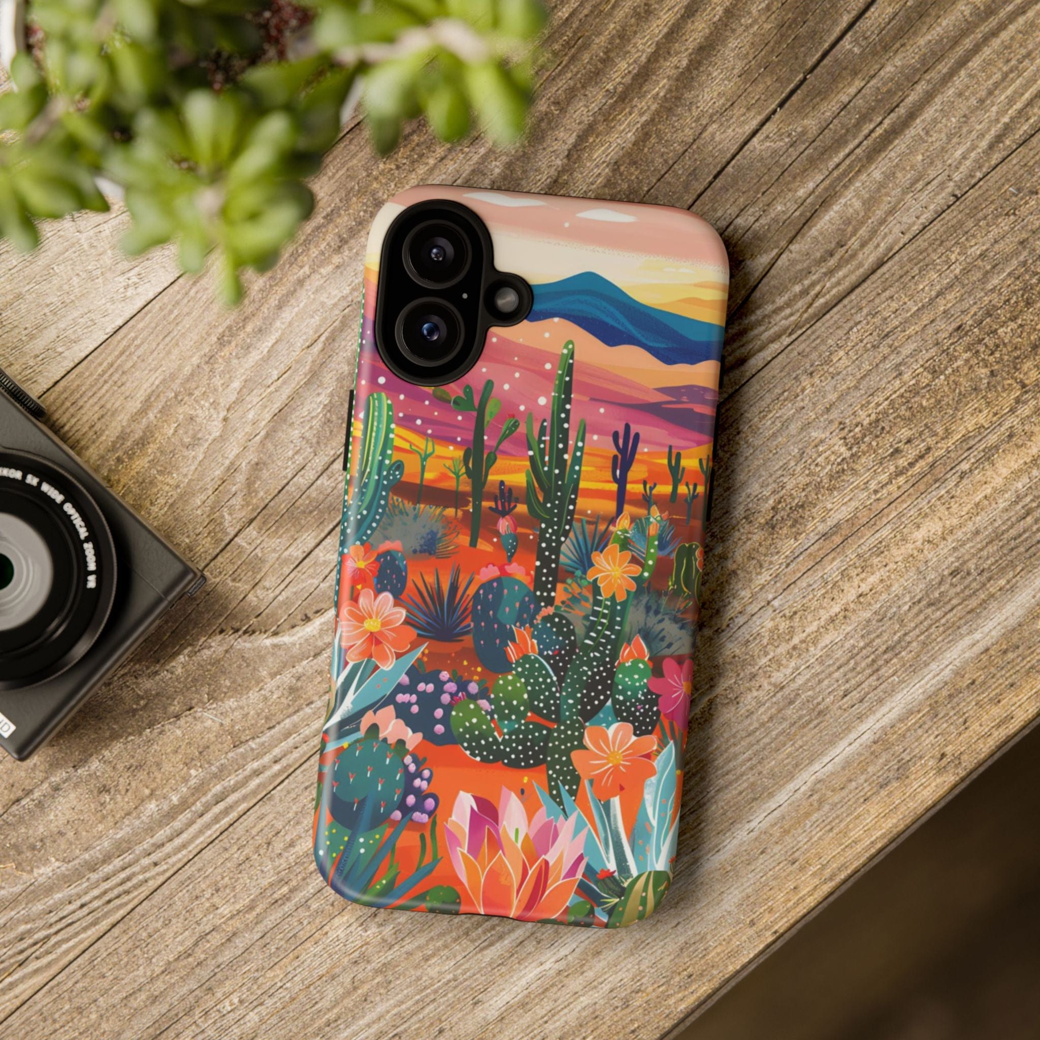 Colorful Cactus Phone Case