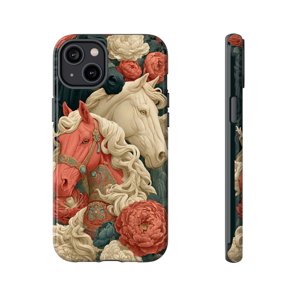 Floral Western Horses Phone Case