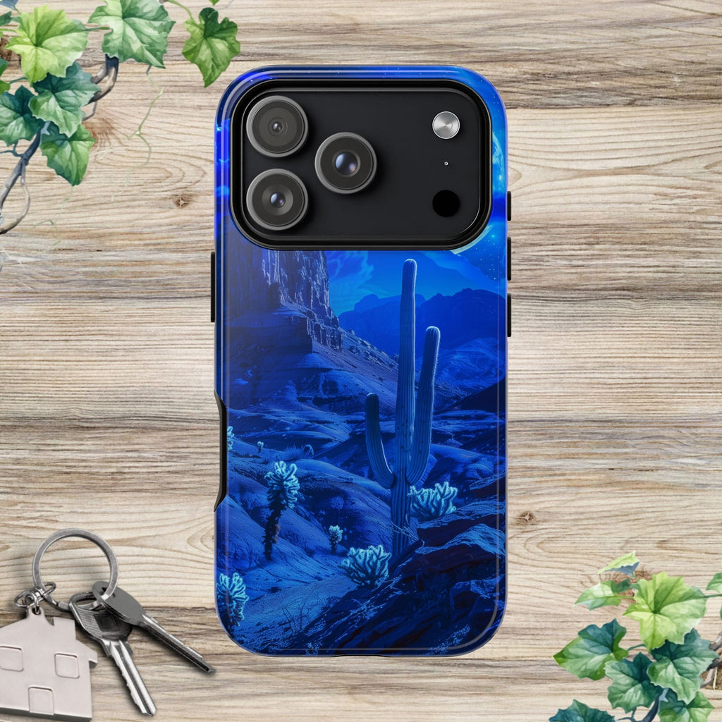 Blue Desert Moon Phone Case