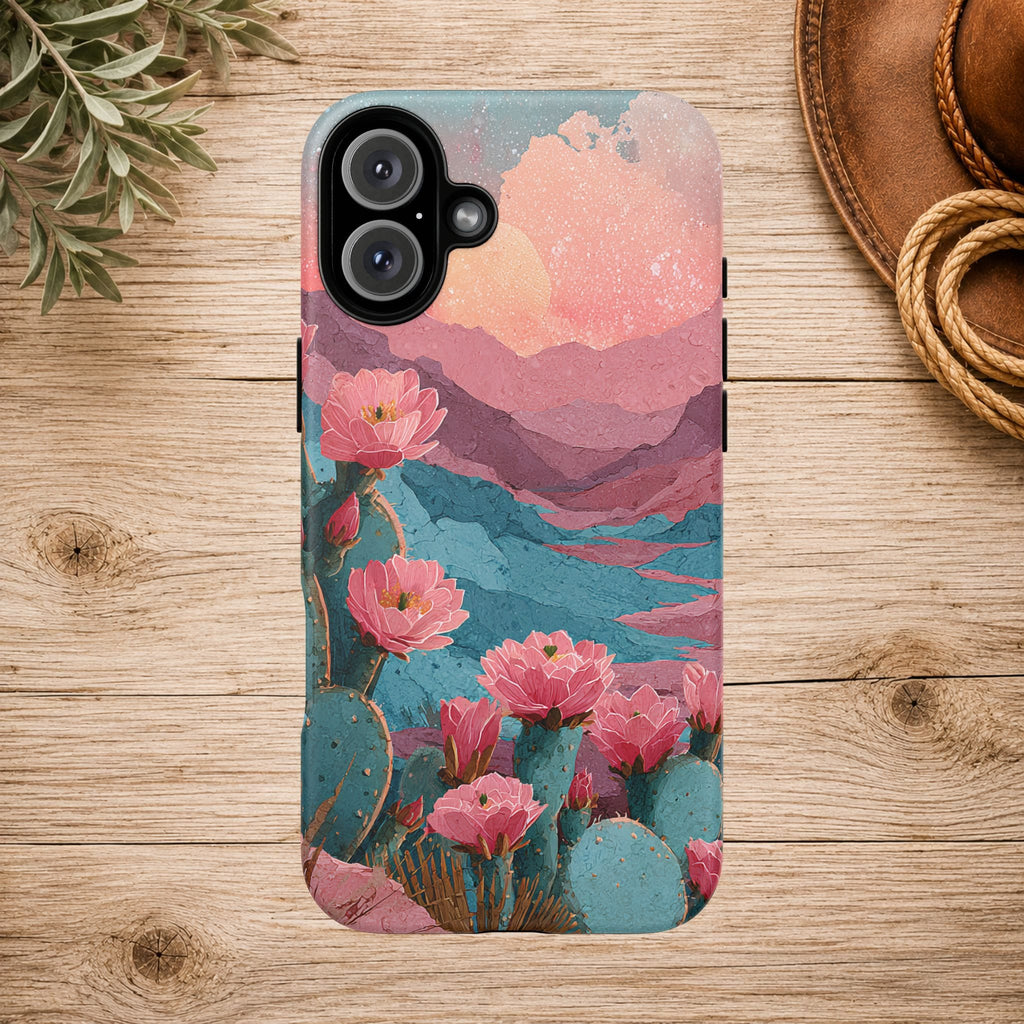 Desert Bloom Sunset Phone Case