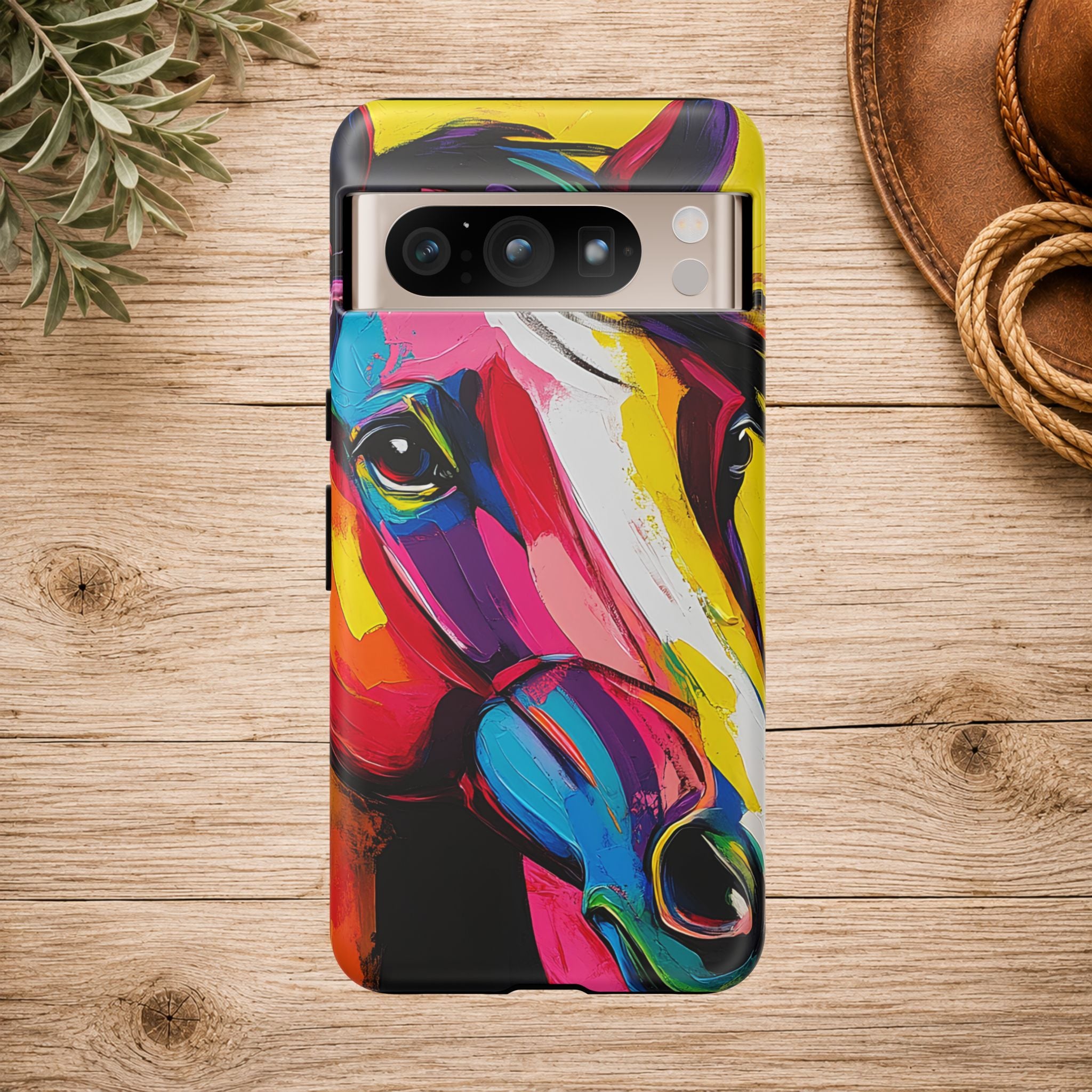 Abstract Colorful Horse Phone Case