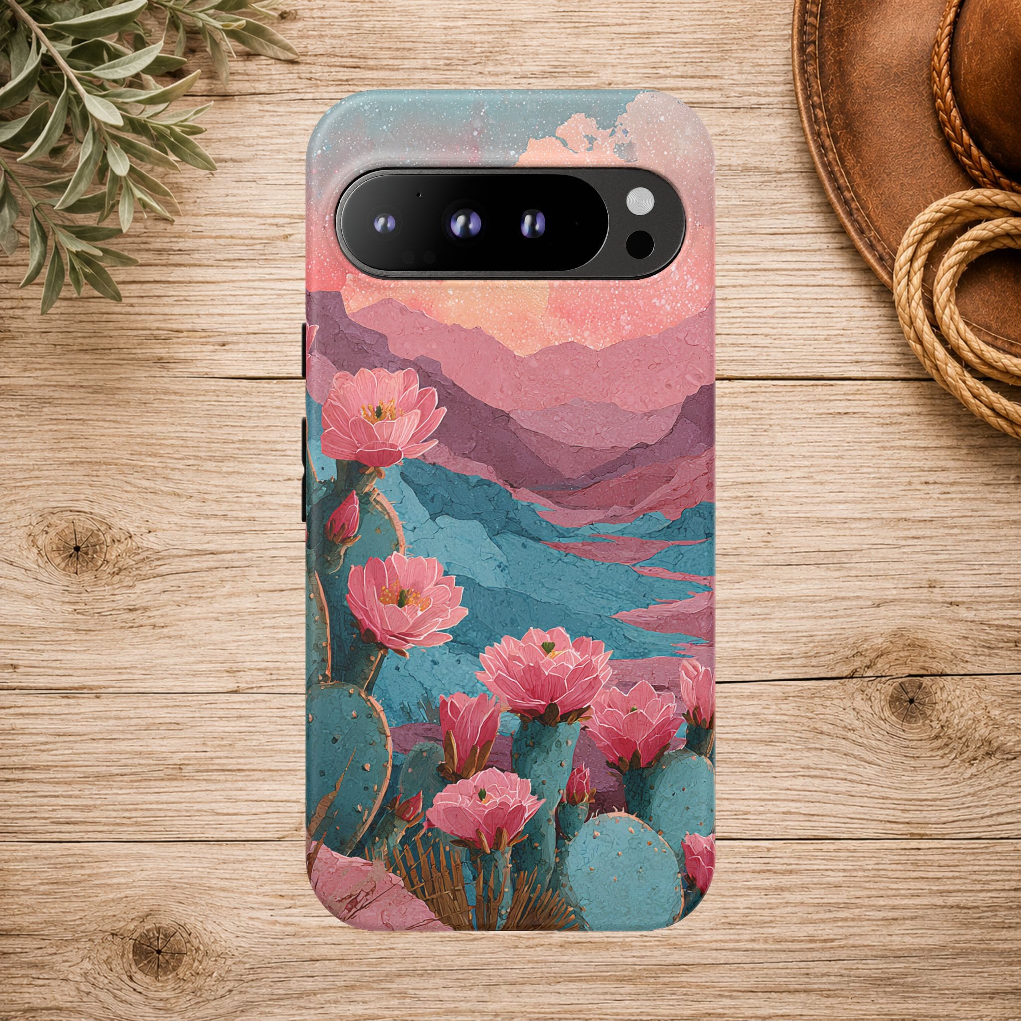 Desert Bloom Sunset Phone Case