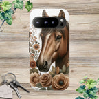 Painted Horse & Roses – Phone Case