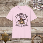 Cowboy Coffee Country Music-T-Shirt