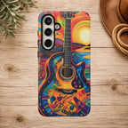 Psychedelic Sunset Guitar Phone Case