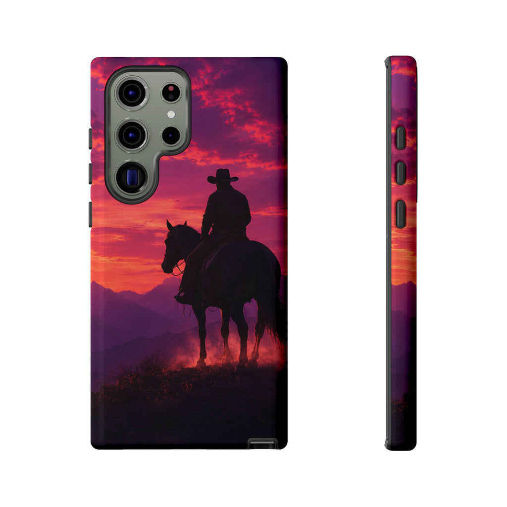 Cowboy Sunset Horseback Phone Case