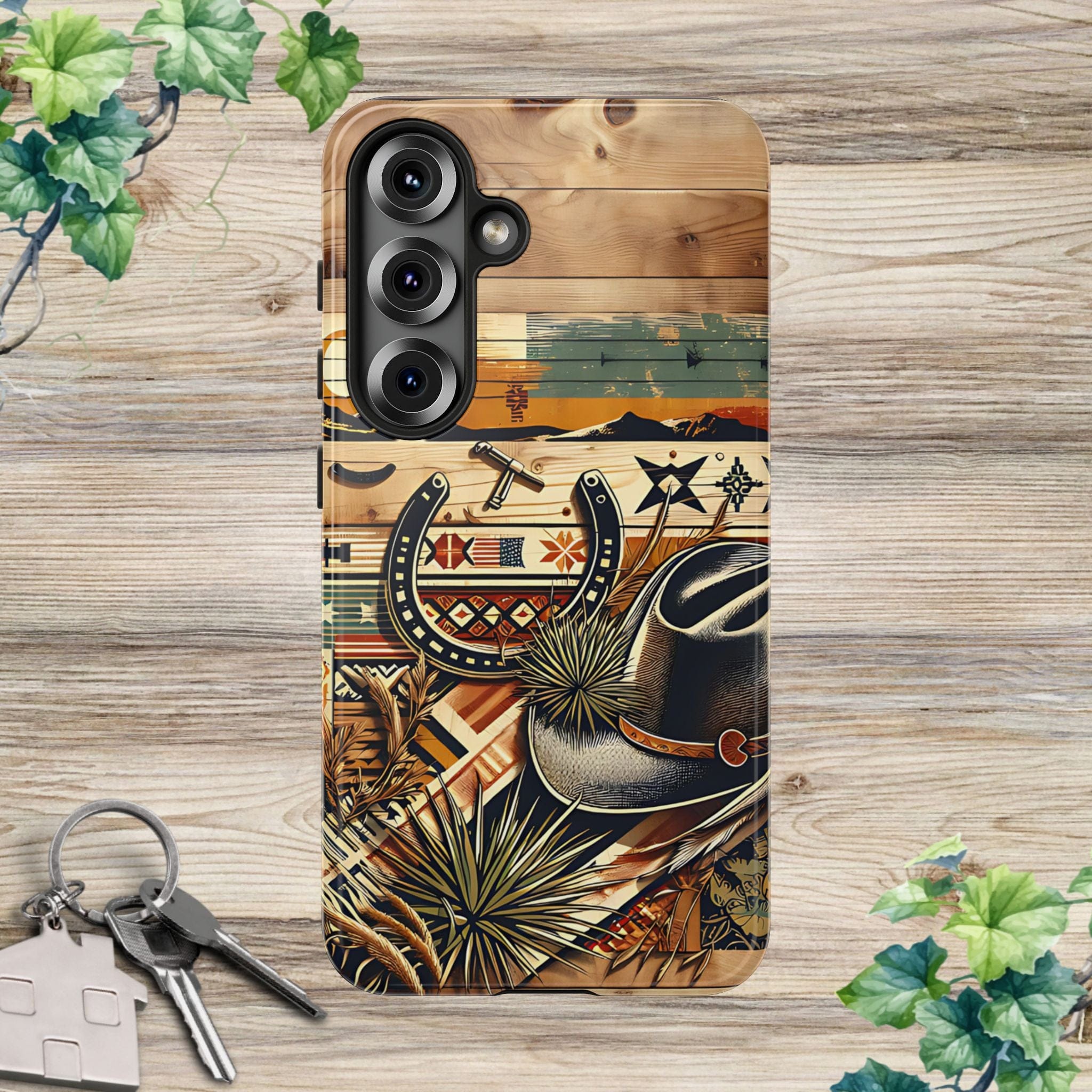 Hat and Horseshoes -Phone Case