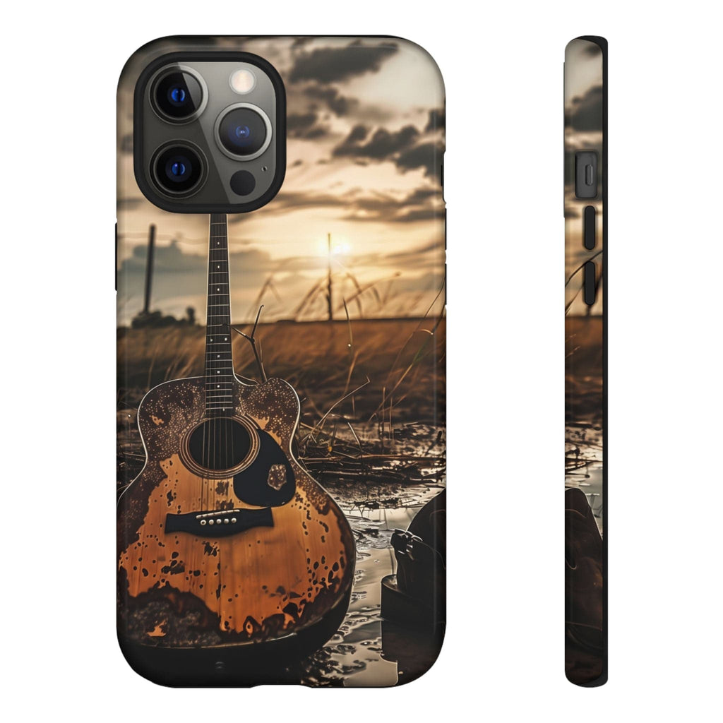 Guitar in a Wet Field -Phone Case