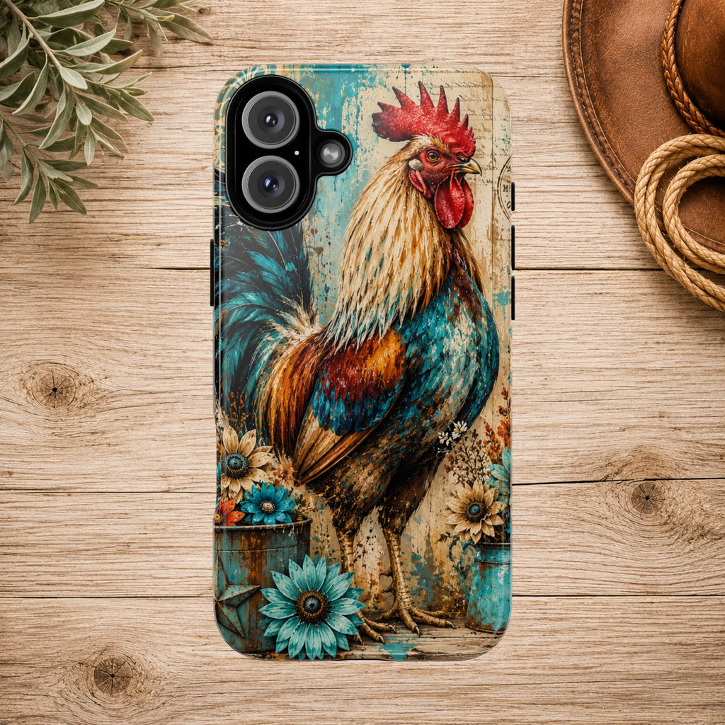 Rustic Farmhouse Rooster Phone Case