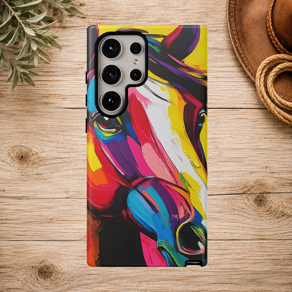 Abstract Colorful Horse Phone Case