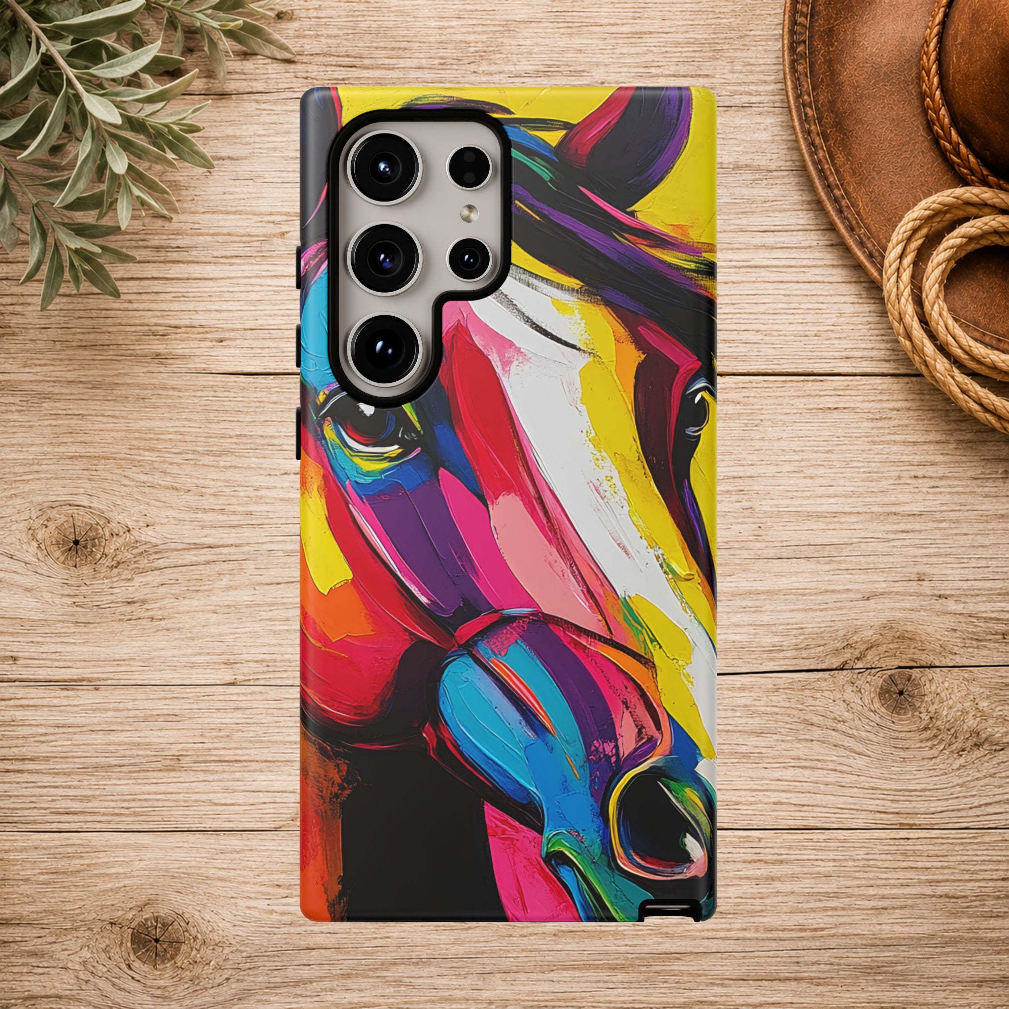 Abstract Colorful Horse Phone Case