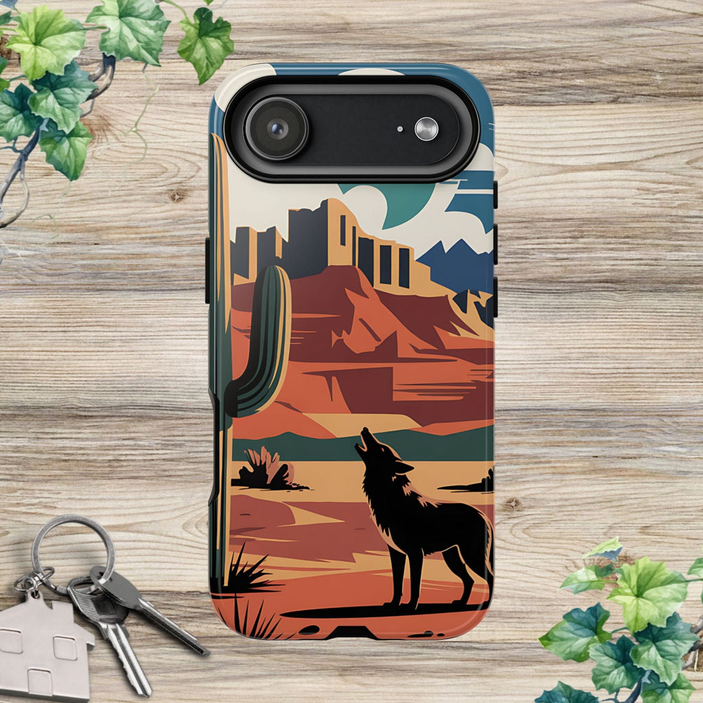 Mountain and Wolf -Phone Case