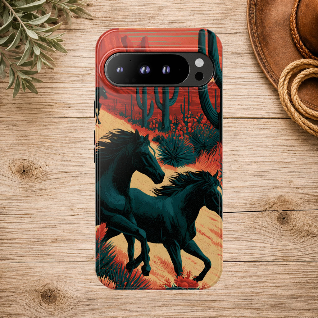 Desert Run Wild Horse Phone Case