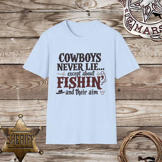 Softstyle Unisex T-Shirt - Cowboys never Lie