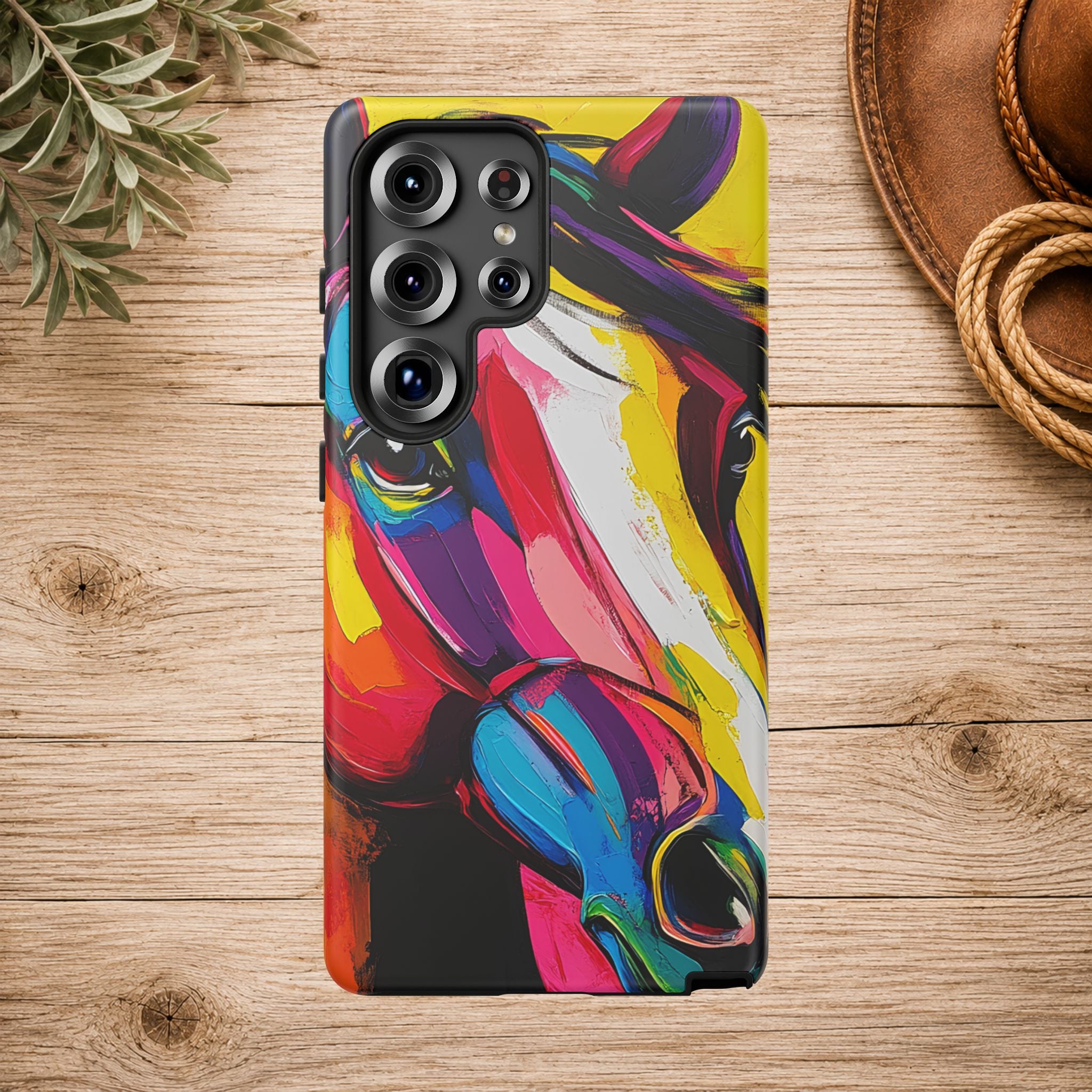 Abstract Colorful Horse Phone Case